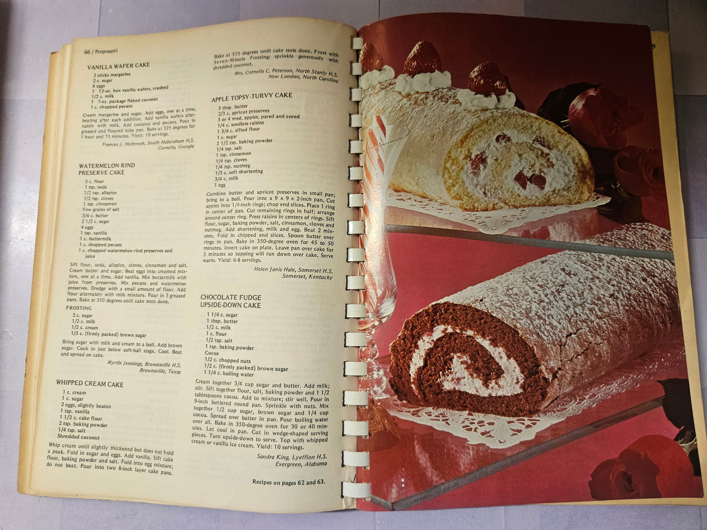 Desserts — Favorite Recipes of Home Economics Teachers — Original Edition Revised — 1978 Spiral Cookbook