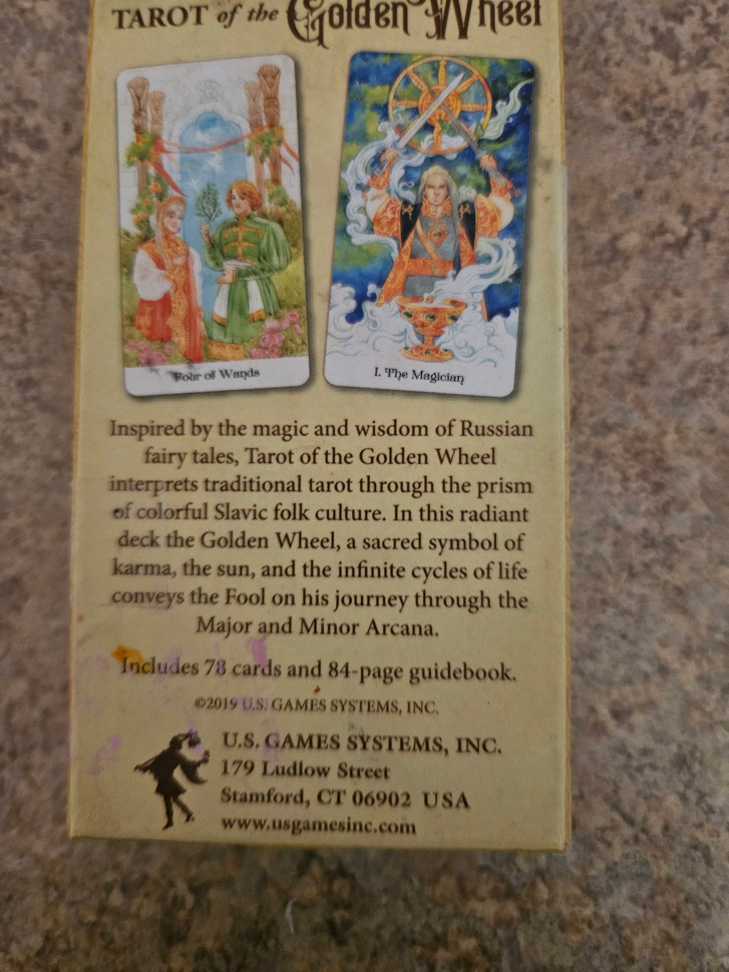 Tarot of the Golden Wheel by Mila Losenko – 78-Card Deck (Cards Only)