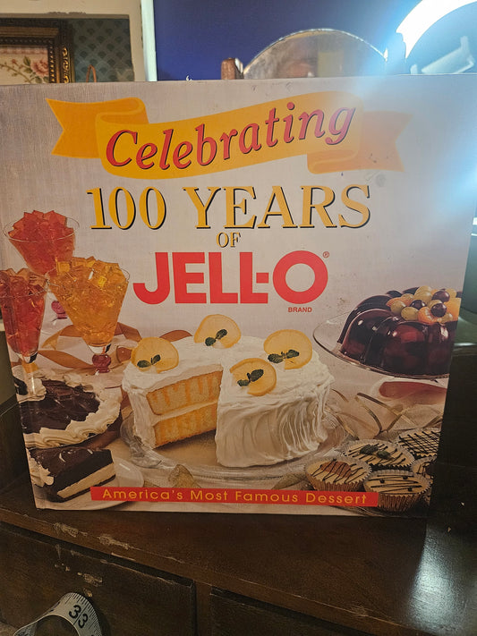 "Celebrating 100 Years of Jell-O" Cookbook — 1997, Kraft Foods, Large Format Hardcover, Excellent Condition